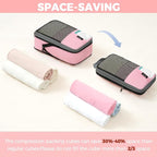 BAGAIL 4/6 Set/8 Set Compression Packing Cubes Travel Accessories Expandable - Image 5