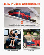 VEVOR Ride-on Luggage, 26 L Capacity, 18 Inches Tow Along Toddler Carry on - Image 5