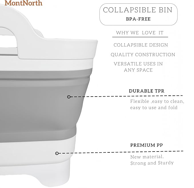 Collapsible Wash Basin 9L, Foldable Dish Tub - Image 5