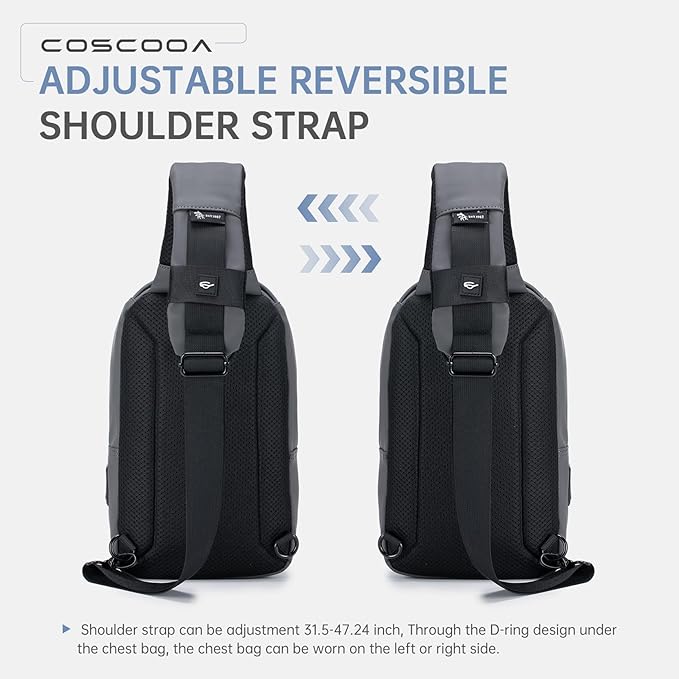 Sling Bag for Men, Anti-theft Crossbody Bag - Image 7