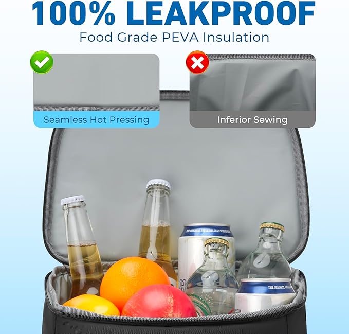 Cooler Backpack, Insulated Backpack Cooler Leakproof Waterproof Large Capacity - Image 4