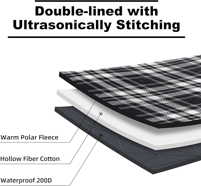 Outdoor Waterproof Blanket, Foldable Fleece Stadium Blanket - Image 5