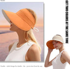 Sun Hats for Womens Wide Brim UV Protection Fishing Hats Packable Reversible - Image 2