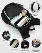 Small Hiking Backpack with Front Phone Holder, Packable Back pack with Chest - Image 7