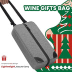 ALLCAMP Wine Tote Bag with Cooler Compartment，Picnic Set Carrying Two Sets of - Image 4