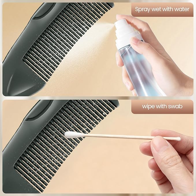 Dandruff Comb Green Upgraded Fine Tooth Scalp Detox Comb Lice for Women, Men & Kids Scalp Detoxing, Sweep & Massage Hair Brush Tool with Elegant Box for Hair Care