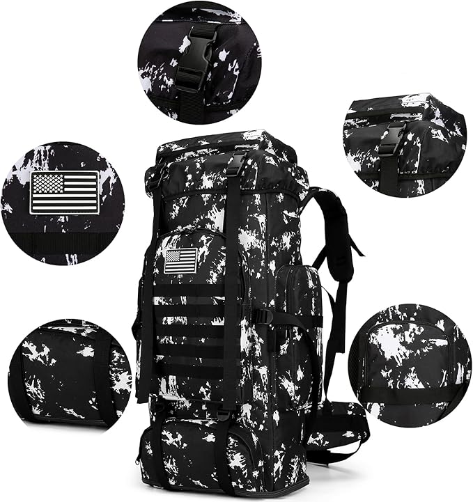 Hiking Backpack for Men 70L/100L Camping Backpack Military Rucksack Molle 3 - Image 6