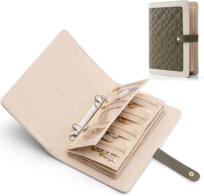 Vlando Travel Jewelry Organizer Case, Mom Gifts from Daughter, Jewelry Storage by VLANDO