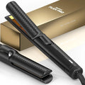 Hair Straightener and Curler 2 in 1 by BeKind Flex, 360° Hair Styler Flat Iron for All Styles, Floating Plates Design, Airflex Lower Temp for Better Styling, Gift for Girls and Women (Black)
