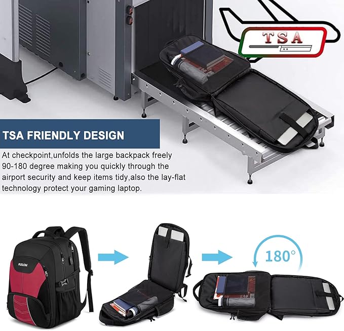 PUSLOM Extra Large Travel Laptop Backpack - Image 5