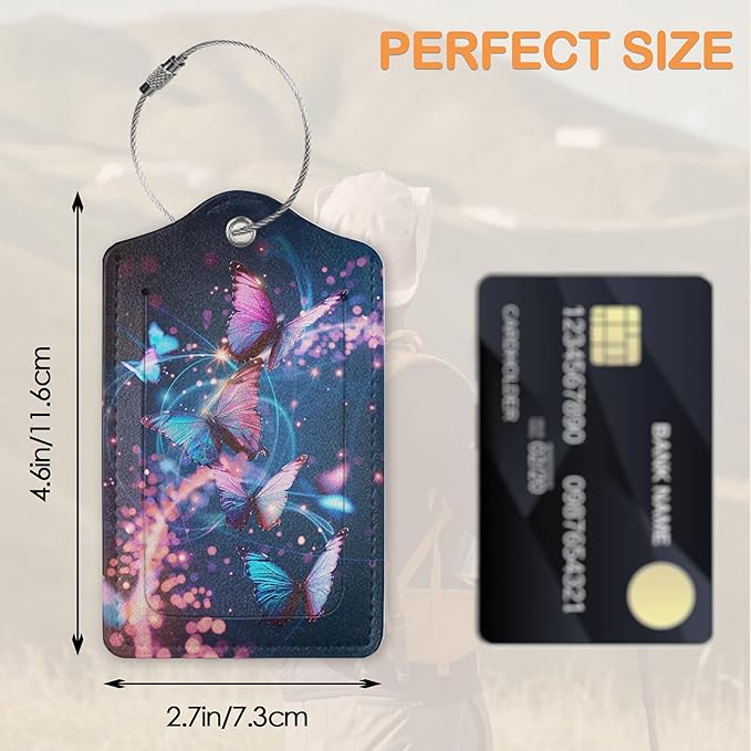 Dream Starlight Butterfly 3 Pack Luggage Tags - Image 2