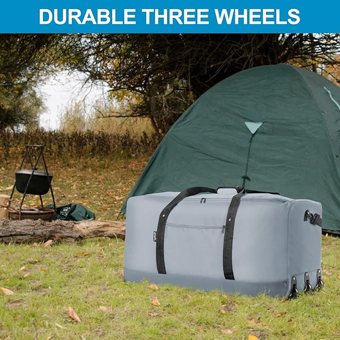 Finnhomy 120L Foldable Rolling Duffel Bag - Image 7
