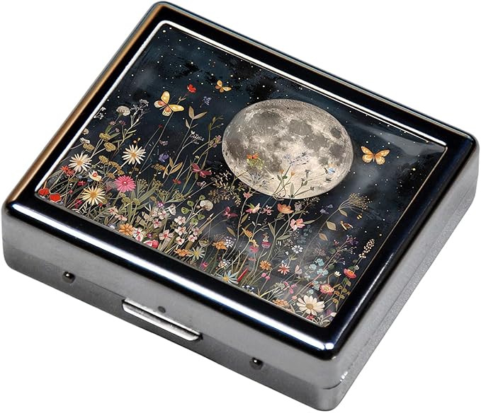 Cute and Portable Metal Pill Organizer – 8 Compartments, Elegant Chrome Finish - Image 2