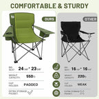 TIMBER RIDGE Oversized Folding Camping Chair - Image 8