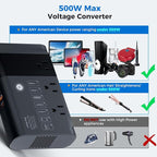 500W Pure Sine Wave Voltage Converter US to Europe, 220V to 110V Converter - Image 4