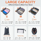 Cipway Compression Packing Cubes, Lightweight Travel Luggage Organizers - Image 6