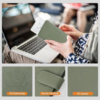 TIGARI Passport Holder for Travel Women Men, PU Leather Waterproof RFID - Image 4