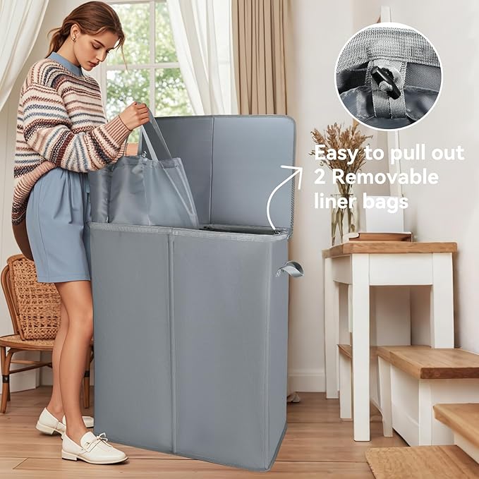 Voova 154L Double Laundry Hamper - Image 5