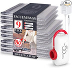 VMstr 9 Pack Vacuum Storage Bags by VMSTR