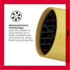 REVLON Compact Hair Dryer | 1875W Lightweight Design, Perfect for Travel, (Yellow)