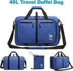 Bago Foldable Duffel Bags for Traveling Women & Men - 40L Sports Packable - Image 7