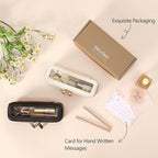 PACKISM Slim Clear Makeup Brush Bag, Pebbled Texture & Hard PU Leather Small - Image 4