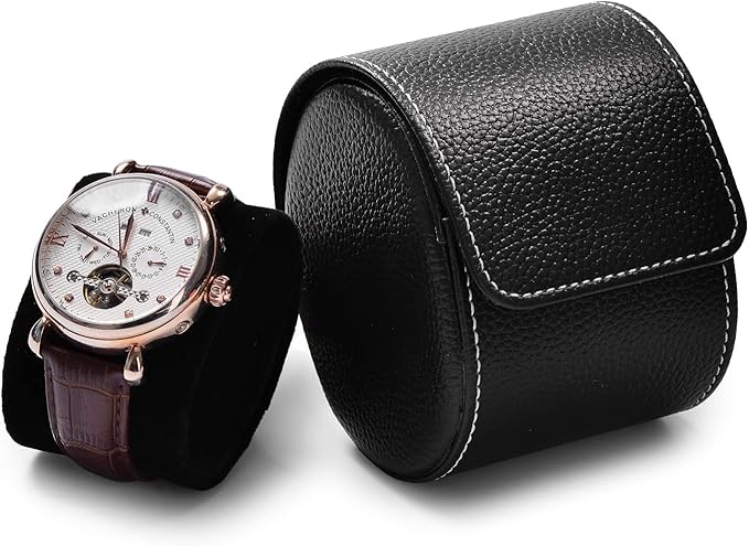 Oirlv Luxury Leather Watch Storage Box Travel Single Watch Case Jewelry Gift Box - Image 6