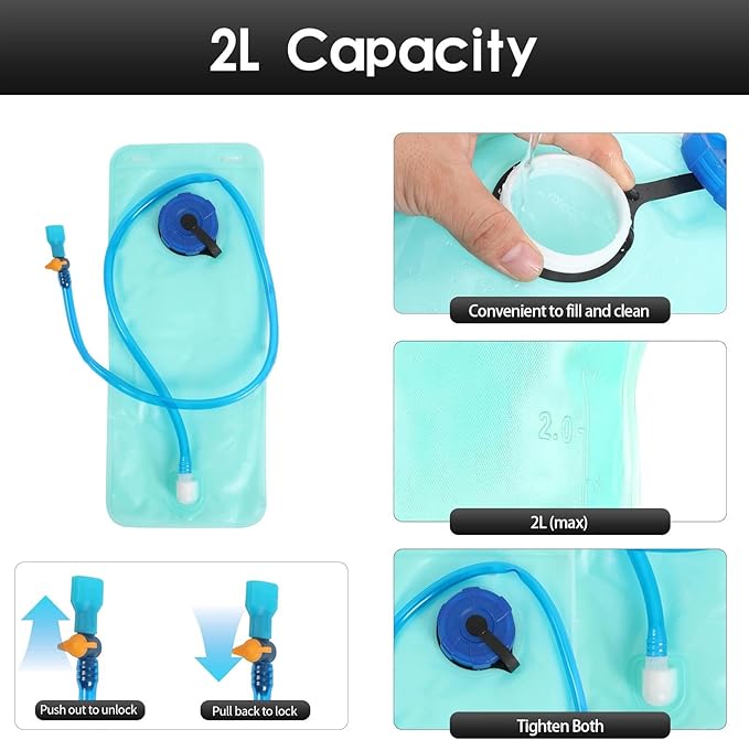 WOLT Hydration Backpack 18L Hiking Water Backpack - Image 3