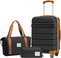 LONG VACATION 3 Piece Carry On Luggage 20 Inch Suitcase by LONG+VACATION