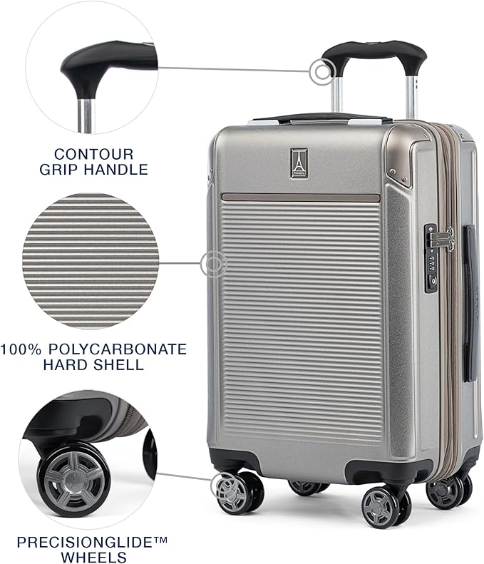 Travelpro Platinum Elite Hardside Expandable Carry on Luggage, 8 Wheel Spinner - Image 2