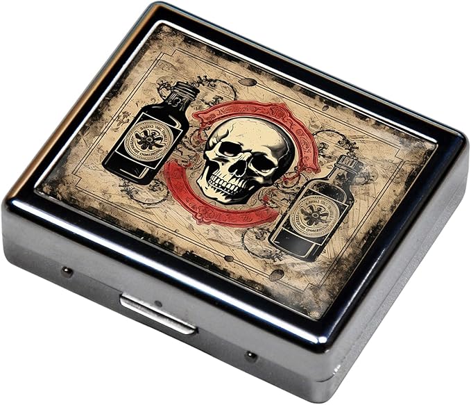 Silver Vintage Pill Box 7 Day Metal Pill Box - Image 3