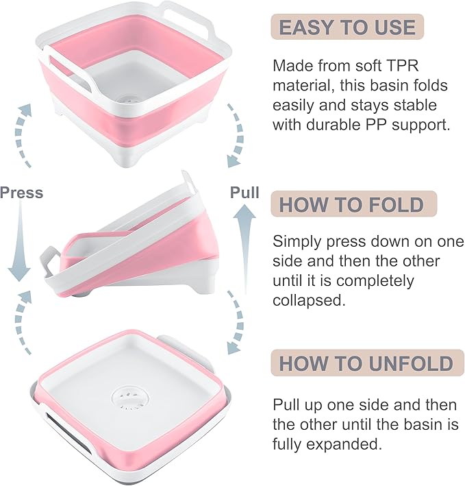 2.4 Gal Collapsible Dish Basin - Image 4