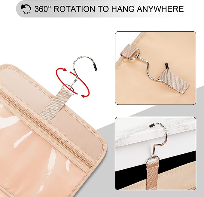 Travel Hanging Toiletry Bag for Women, - Image 7
