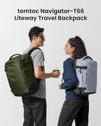 tomtoc Travel Backpack 40L, TSA Friendly Flight Approved Carry-on Luggage Hand - Image 2