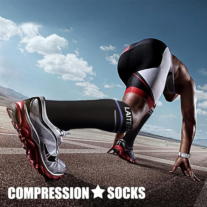 CHARMKING Compression Socks for Women & Men Circulation 15-20 mmHg is Best - Image 2