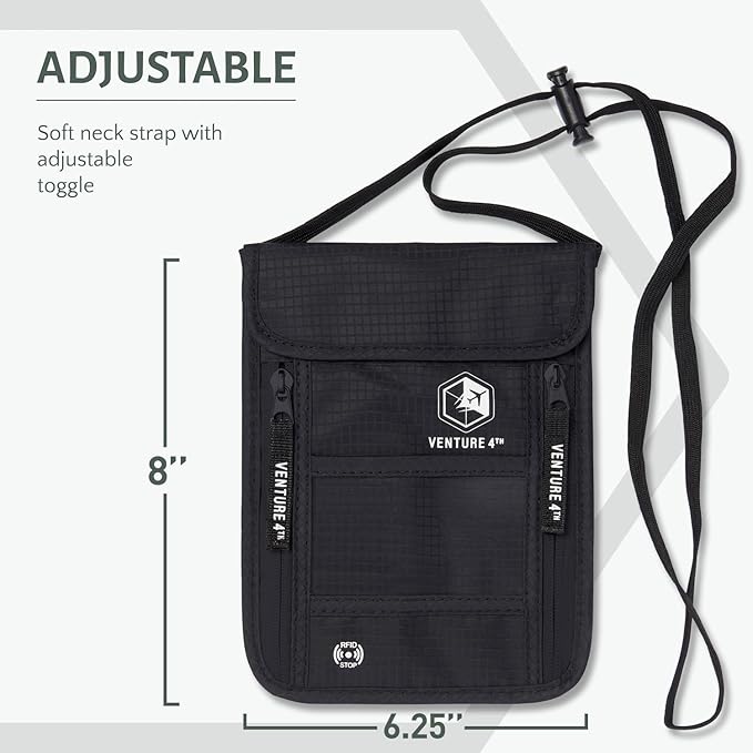 VENTURE 4TH Passport Holder Neck Wallet - Image 2
