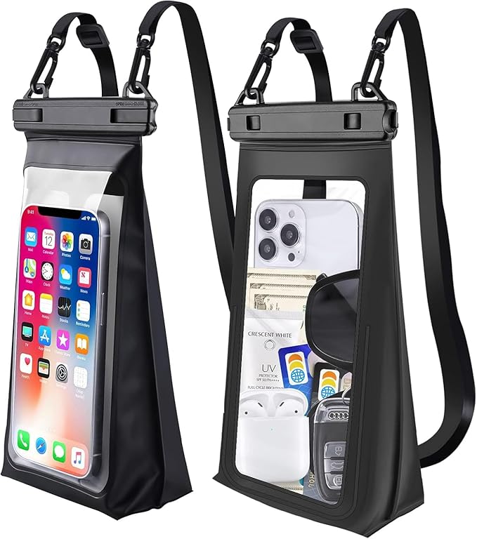 Large Capacity Waterproof Phone Pouch Floating, Waterproof Bag Case by GUZACK