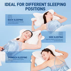 Cervical Neck Pillow for Sleeping, Dual Height Contour Memory Foam Pillow for - Image 3
