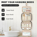 BAGAIL Hanging Toiletry Bag for Women Water-resistant Cosmetic Bag Large - Image 5