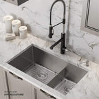 KRAUS Standart PRO™ 32-inch 16 Gauge Undermount 60/40 Double Bowl Stainless - Image 2