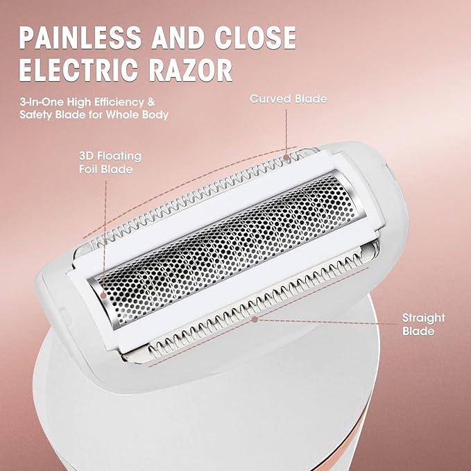 Electric Shavers for Women, 4 in 1 Hair Removal Kit - Image 3