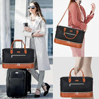 Weekender Bag for Women, Travel Duffel Bag Carry On Overnight Bag - Image 2