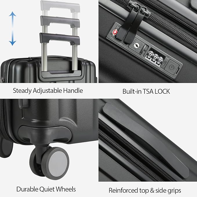 KROSER Hardside Expandable Carry On Luggage - Image 4