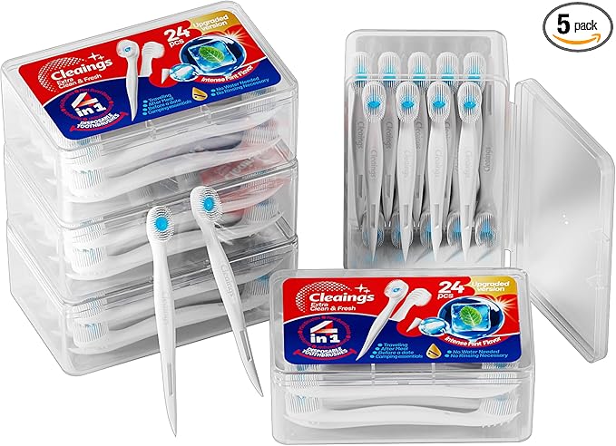 cleaings® Mini Disposable Toothbrush Set by Trycleaingsrefreshsmile