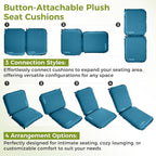 ATEPA Inflatable Stadium Seat Cushion, Self-Inflating Memory Foam Stadium Seats - Image 2