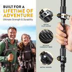100% Carbon Fiber Trekking Poles by USA Brand - Image 5