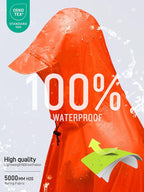 SaphiRose Hooded Rain Poncho Waterproof Raincoat Jacket - Image 3