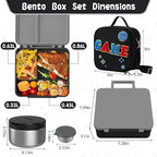 Kids Bento Lunch Box with 8oz Soup Thermo, Kids Leakproof Lunch Food Containers - Image 6