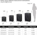 MILADA 16 Inch Underseat Carry On Luggage - Image 3