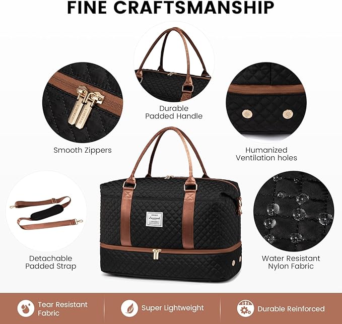 LOVEVOOK Travel Duffle Bag, Weekender Bags - Image 5